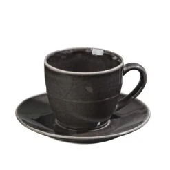 Broste Copenhagen Nordic Coal Tasse Inkl. Untertasse