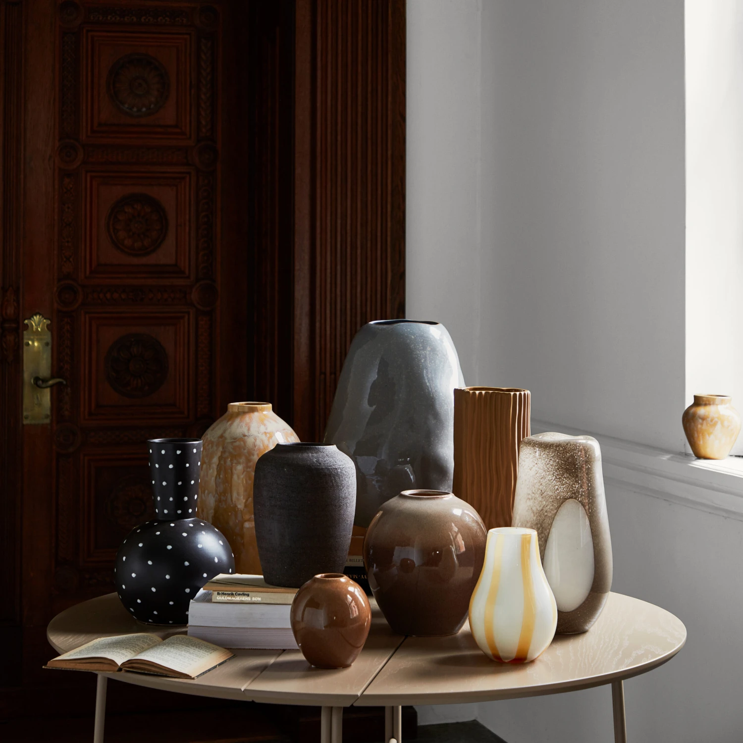 Broste Copenhagen Ada Dot Glasvase 37cm 4 Broste Copenhagen Ada Dot Glasvase 37cm – Bild 2