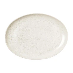 Broste Copenhagen Nordic Vanilla Teller Oval 35,5cm
