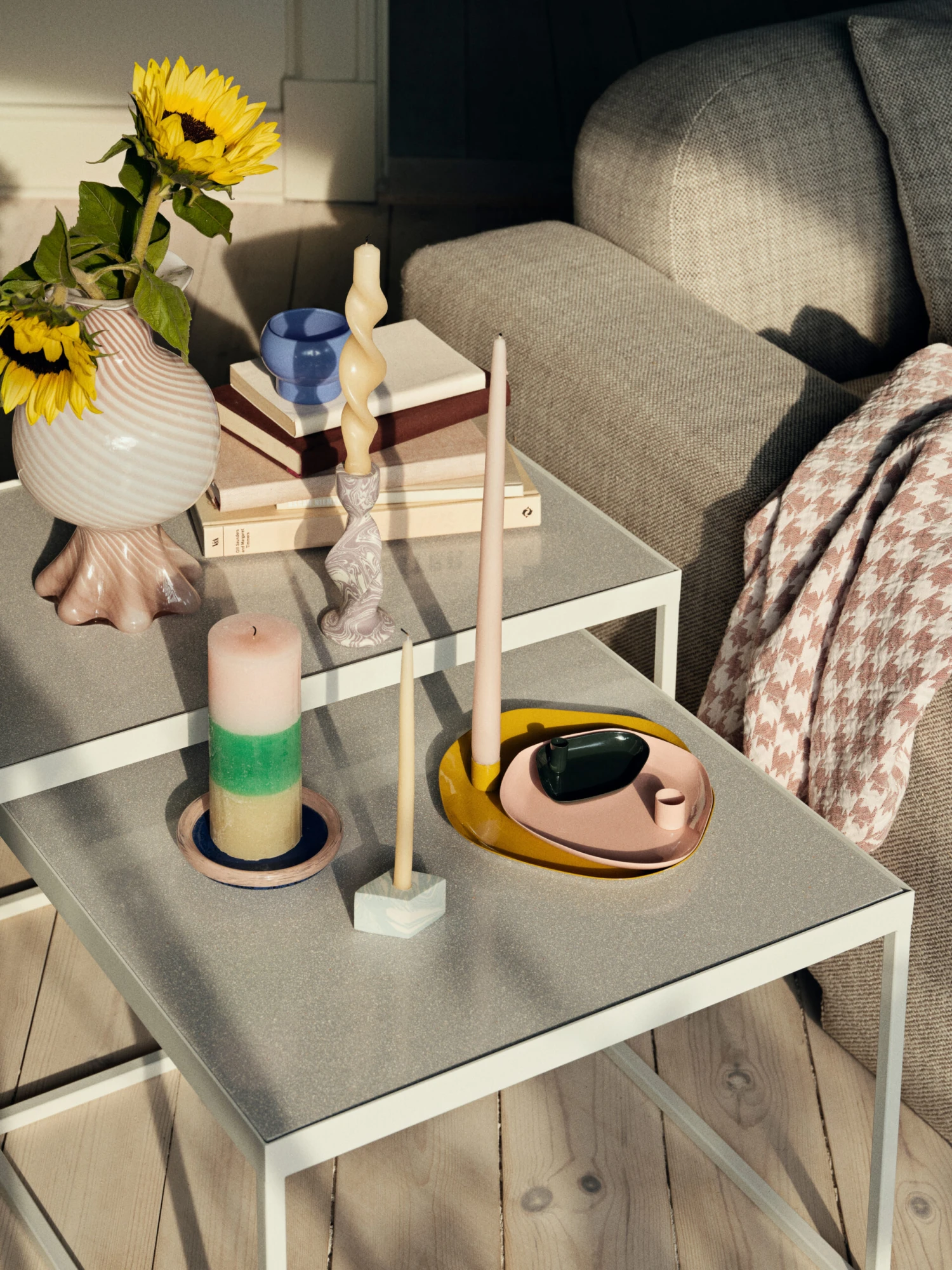 Broste Copenhagen Rainbow Blockkerze 17cm 4 Broste Copenhagen Rainbow Blockkerze 17cm – Bild 2